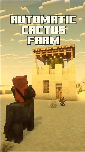 Minecraft Automated Cactus Farm 🌵