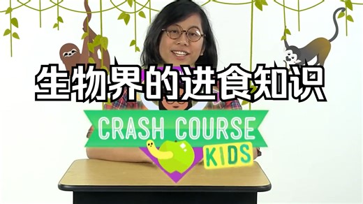 精校中英字幕带台词本【少儿速成课程】Crash Course Kids 第2节 Gotta Eat! 生物界的进食知识 外教生命科学、地球科学、物理、化学启蒙