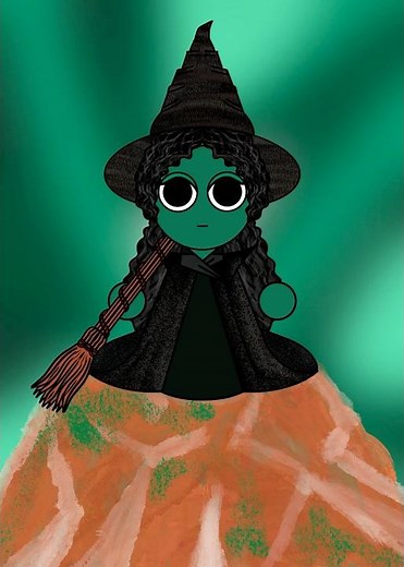 Drawing Elphaba and Glinda