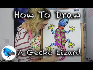 Learn how to draw A GECKO LIZARD: STEP BY STEP GUIDE! (Age 5 +)