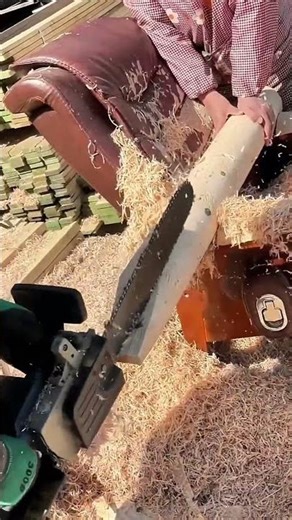 Satisfying Chainsaw Log Shaping Process