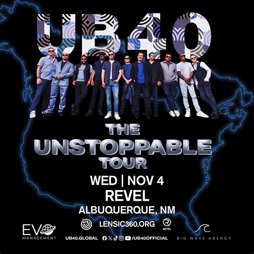 Albuquerque, The Unstoppable Tour is coming your way! We will be at Revel on the Nov. 4. Grab your tickets now & come and join us for the party! Big Love UB40 | UB40