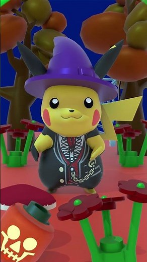 Pokemon Pikachu transforms from Day to Halloween #fun #kids #pikachu