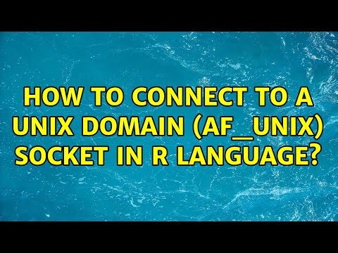How to connect to a Unix domain (AF_UNIX) socket in R language?