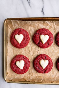 Red Velvet Valentines Day Cookies | Dessert for Two