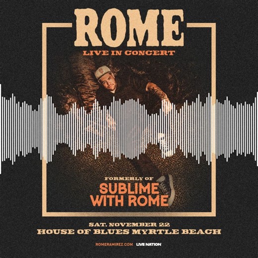  From AI to Dream Duets: Rome Talks Music & His Nov 22 House of Blues Myrtle Beach Gig!  Get the inside scoop on how AI could change the music industry, hear about his dream collaborations, and catch him live at House of Blues Myrtle Beach on Nov 22! Don’t miss it! https://www.ticketmaster.com/event/2D0062F0CC23994A #RomeMusic #HouseOfBluesMB #LiveConcert #MusicTalk #AIinMusic #DreamCollab #FutureOfMusic #ConcertVibes #MustSeeShow | Beth Simmons | Facebook