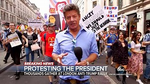 47K views · 1.7K reactions | PROTESTING THE PRESIDENT: Massive demonstrations against Pres. Donald J. Trump's visit to the United Kingdom have flooded the streets of London, forcing the center of the city to shut down. Ian Pannell reports. https://abcn.ws/2KRK1nS | ABC World News Tonight with David Muir | Facebook