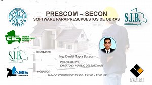 🏗️PRESCOM Y SECON SOFTWARE PARA PRESUPUESTOS DE OBRAS Les compartimos la introducción del curso: Donde se desarrollo el contenido del mismo y la metodología de avance que tendrá. FECHA IMPOSTERGABLE: SABADO 29 DE JULIO DEL 2023 📆HORARIO: SABADOS Y DOMINGOS DESDE LAS 9:00 - 12:00 HRS. ⏳DURACION: 8 HORAS EN VIVO DIRIGIDO A: -ESTUDIANTES DE INGENIERIA Y ARQUITECTURA EN GENERAL📚 -INGENIEROS CIVILES💰 -ARQUITECTOS 💰 -CONSTRUCTORES CIVILES💰 -RAMAS AFINES ENFOCADAS EN PRESUPUESTOS DE OBRAS 💰INVER