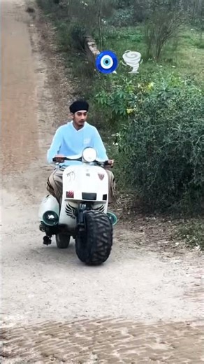 🌪️Modified Vespa Scooter Fat Tyre 🔥 | Desi Style Scooter Modification Punjab ❤️2026 // #automobile