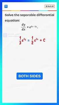 Solve This Differential Equation in 2 Minutes | Separation of Variables Made Easy