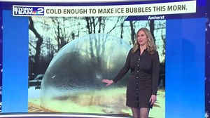 Recent weather brings diamond dust and ice bubbles