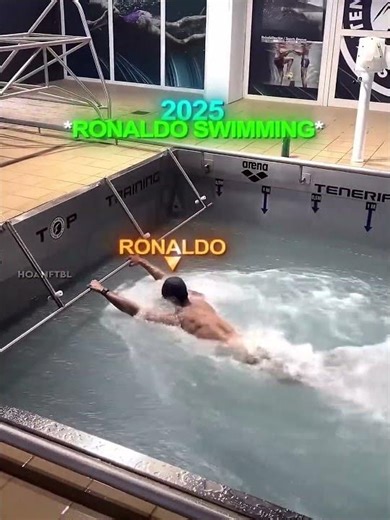 Ronaldo's Swimming Over The Time 🥶
