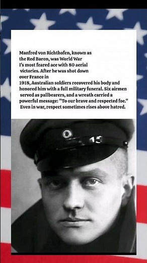 Enemies Honored The Red Baron