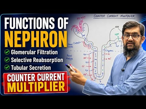 Functions of Nephron | Counter Current Multiplier