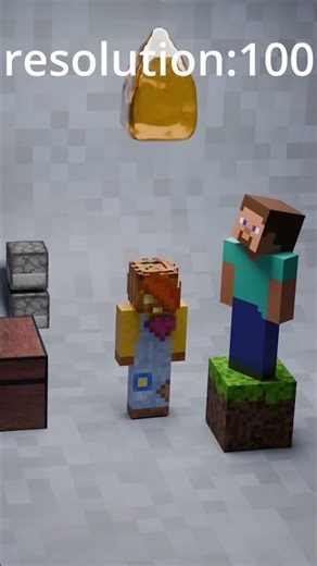 Minecraft Steve vs 1 Million honey Drops 🔥💀 Satisfying Blender Animation