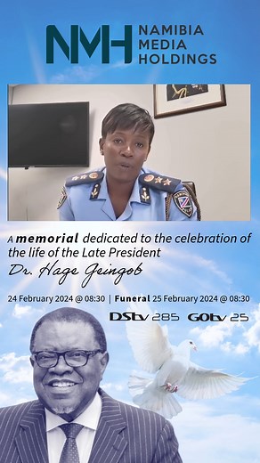 Remembering a Namibian Legend: A Nation Reflects Across the Namibian landscape, a wave of reflection washes over hearts. We remember the late President Dr. Hage Geingob as a true icon who etched his mark on our nation's story. His vision for his country and people will forever inspire us, and his legacy continues to shape the Namibia we know and love. Share your memories and how this legend touched your life in the comments below. #Namibia #Respect #Legend #Remembering #Legacy #Inspiration | Nam
