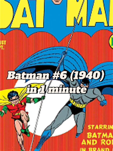 Batman 1940 #6 in 1 minute #dc #dccomics #fyp #fy #batman #brucewayne #thebatman #joker #fyy #dcsworld #robin