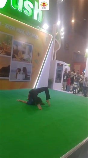 Yoga Demonstration by Ms. Kashvi Ayush Pavilion, IITF-2025 #tradefair2025 | #Yoga | #Ayush | ##IITF Narendra Modi | Prataprao Jadhav | Ministry of Ayush, Government of India | Ministry of Commerce | | Morarji Desai National Institute of Yoga