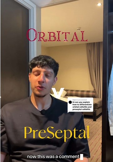 Replying to @qa Every eye disease explained - cellulitis! Ask any questions below or conditions to cover! Not clinical advice just from personal experience #optometrist #optometry #healthcare