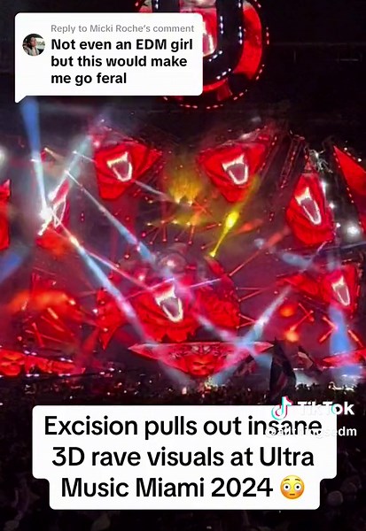 Insane 3D Rave Visuals at Ultra Music Miami 2024