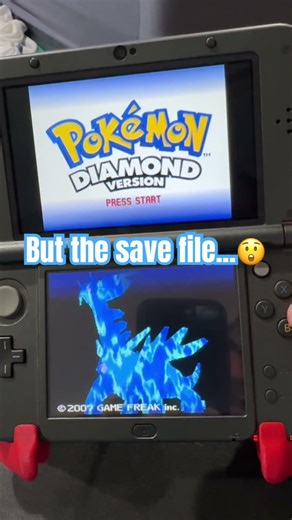 Got this #pokemondiamond for $50 but the best part was the save file! 😲#pokemon #pokemongames