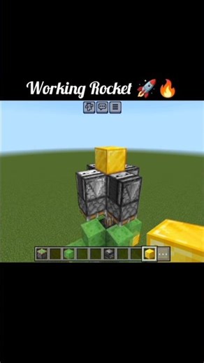 Minecraft Working Rocket That Actually FLIES! 🚀 #Aditav gamerz #viralshorts