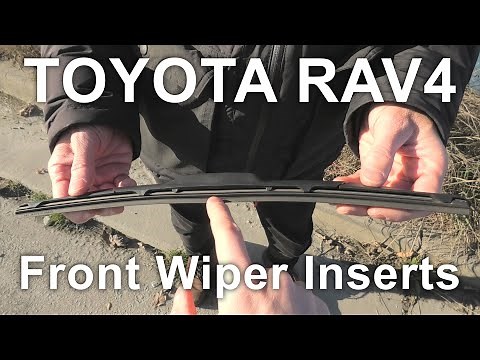 Toyota RAV4 (2019-2025): Front Wiper Blade Inserts / Refills Replacement.