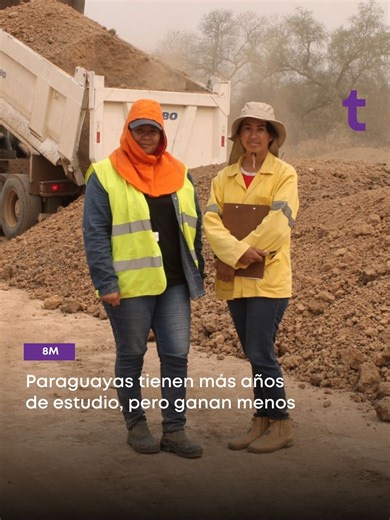 MUJERES ESTUDIAN MÁS, PERO GANAN MENOS📌 👉Según los datos de la Encuesta Permanente de Hogares Continua (EPHC) 2025 del Instituto Nacional de Estadística (INE). #Trece #SiempreConectados #8M #paraguay #parati