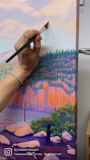 Real-Time Art Process | Kristen Ross Creations