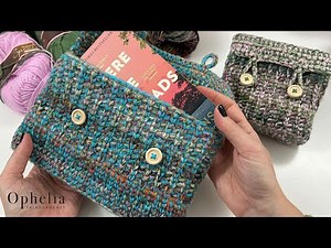 Crochet Book Bag Tutorial // Crochet With Multiple Strands Of Yarn
