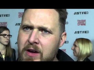 JUSTIFIED premiere: A.J. Buckley & Jacob Lofland