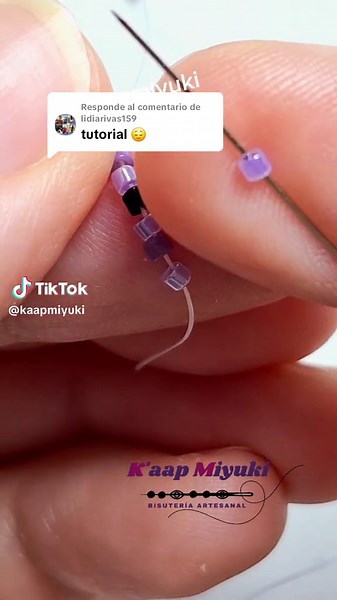 Tutorial de bisutería Miyuki paso a paso