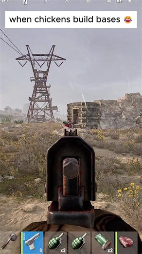 Rust Gameplay: Chicken Skin and Twig Roof Strategies