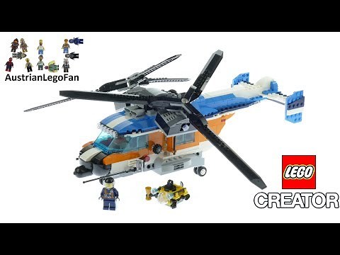 Lego Creator 31096 Twin-Rotor Helicopter - Lego Speed Build Review