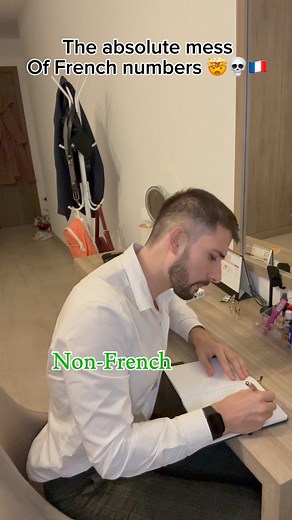 @frenchmat.lessons on Instagram: "Speaking French is one thing… but doing math every time you say a number ? Welcome to French logic. 🤯🇫🇷 Mille, neuf cents, QUATRE-VINGT-DIX-HUIT… in French, you don’t just say numbers, you calculate them ! (Imagine doing math lessons in French, double struggle) 💀 Non-French, how hard is this for you ? Let me know ! #frenchnumbers #learnfrench #frenchlogic #french #frenchlesson #frenchlearning #frenchteacher #frenchlessons #france #frenchtouch #frenchlessons"