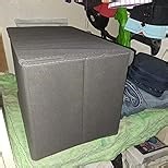 4-Pack Large Collapsible Storage Bins with Lids,Fabric Storage Cubes Organizer for Shelves,Closet,Nursery,Foldable Cube Storage Baskets with Handles,Home Boxes (14.9"x9.8",Black)