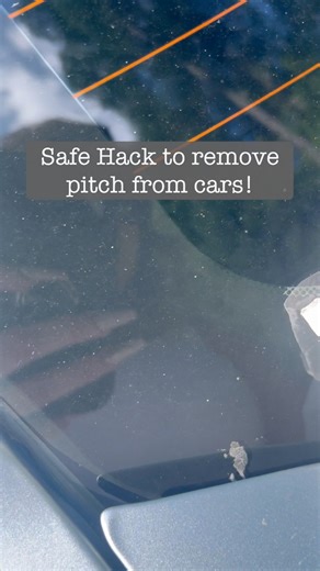 Remove pitch from vehicle with ease! With hand sanitizer it’s safe for you skin so its safe for your paint! It doesn’t discolor your@paint or leave a bunch of residue behind it just WORKS!!! #lifehacks #treepitch #hacks #HacksForLife | Eat Sleep Craft Create