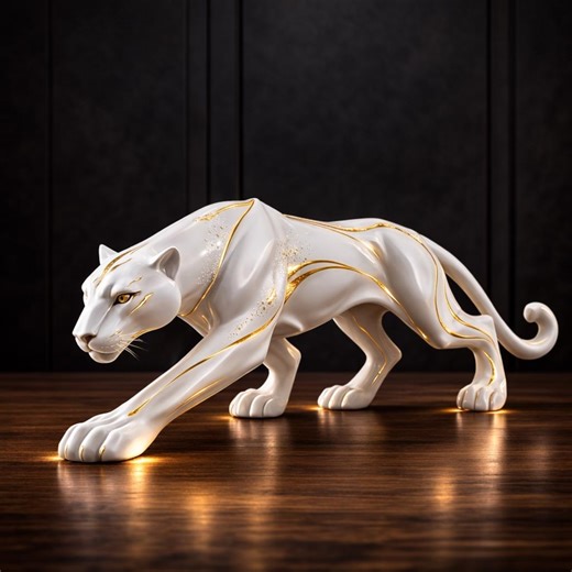Panther STL File for 3D Printing | Luxury Animal Sculpture | Elegant Big Cat Model | High Detail STL | Resin Ready | Instant Download - Etsy