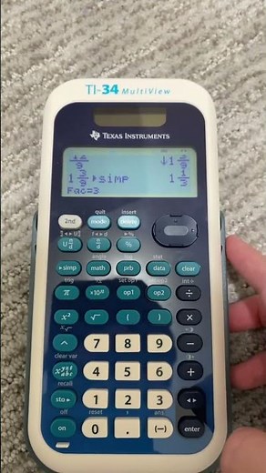 How to simplify fractions on a calculator￼