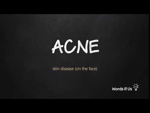 How to Pronounce ACNE in American English