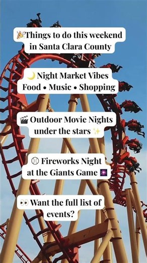 Looking for something fun to do this weekend in Santa Clara County? 🎢