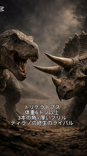 トリケラトプス vs サイ 勝つのは？