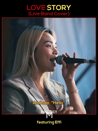 575 reactions · 139 shares | Relive the magic with Project M's live performance cover of "Love Story" by Taylor Swift, featuring our talented lead singer Effi! Recorded live at the Manila Hotel, this rendition is one for the books. Enjoy and share your thoughts! #ProjectM #ProjectMWeddingBand #Melo #teameffi #EffiLacsa #taylorswift #liveperformance | Project M Acoustic | Facebook