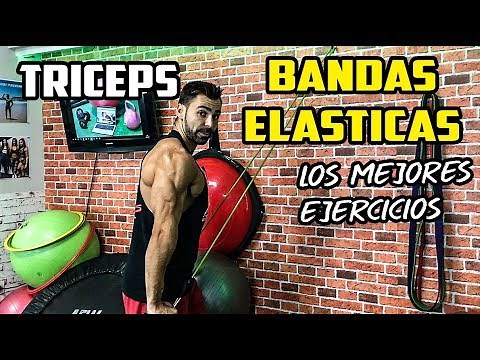🔴 Los Mejores Ejercicios TRICEPS con BANDAS ELÁSTICAS || MALAGAENTRENA