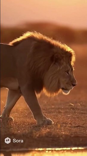 The Lion’s Mirror Moment | Cinematic Wildlife Short 🦁✨