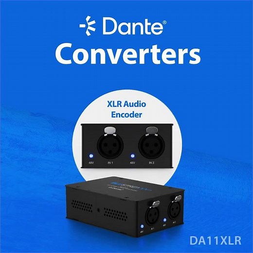 Dante Audio converters from Blustream.
