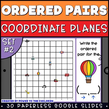 Quadrant 1 Coordinate Plane Writing Ordered Pairs Transportation Google Slides