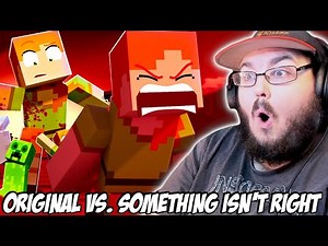 "ANGRY ALEX" 🎵 [VERSION A] Original VS. Something Isn't Right (Minecraft Animation Video) REACTION!!