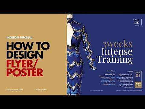 Beginners: How to design a flyer/poster (Indesign Tutorial)