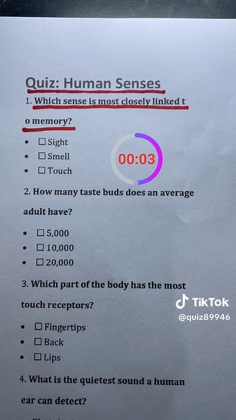 Challenging Human Senses Quiz: Test Your Knowledge